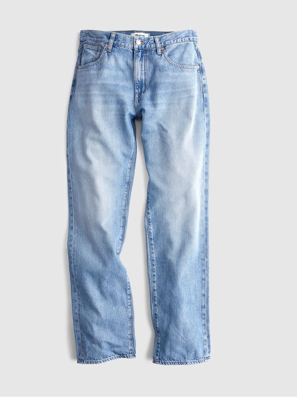 Madewell The Dean Easy Straight Jean in Airy Denim Faded Horizon Wash Size 29 - Picture 6 of 13